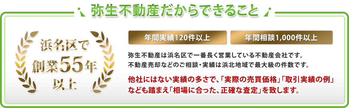 浜松市浜北区で不動産売却を行う弥生不動産だからできること